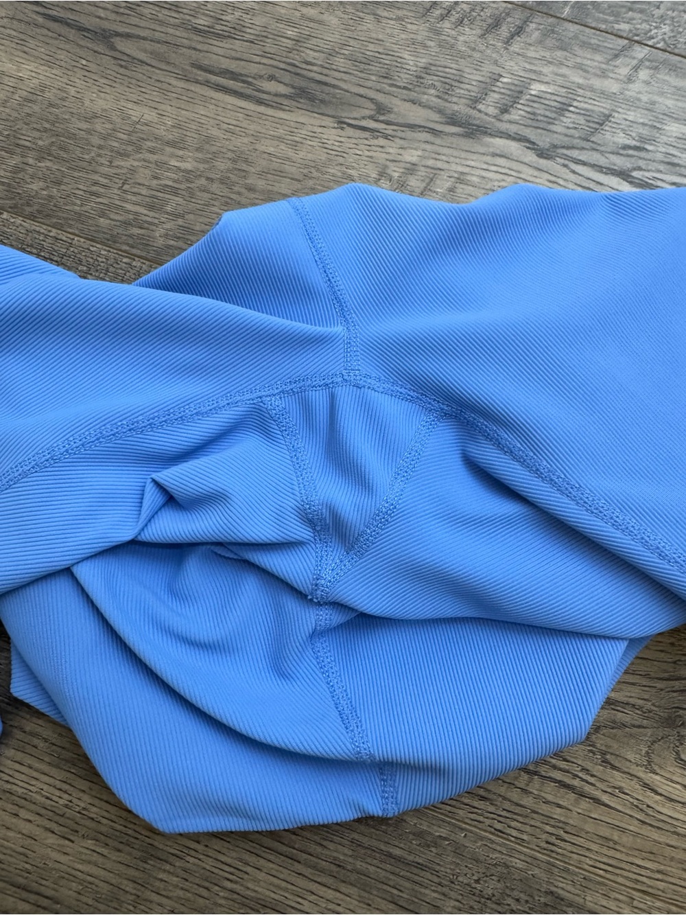 High-Waist Blue Leggings for Women - Picture 6 of 7